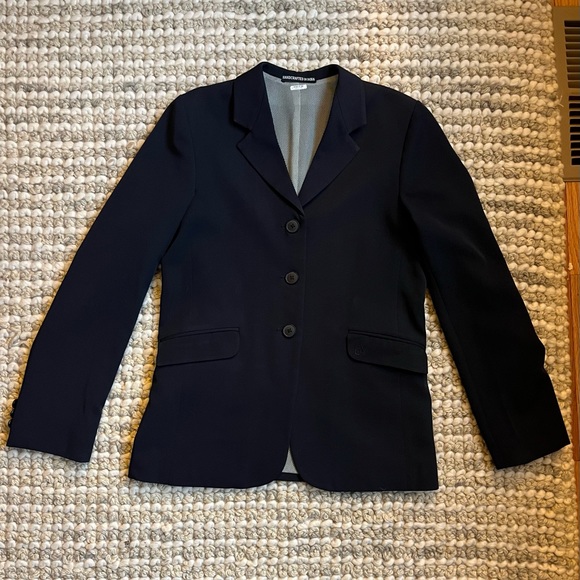 Ovation Kids’ Show Coat Tech Mesh - Navy - 16R - Picture 4 of 8